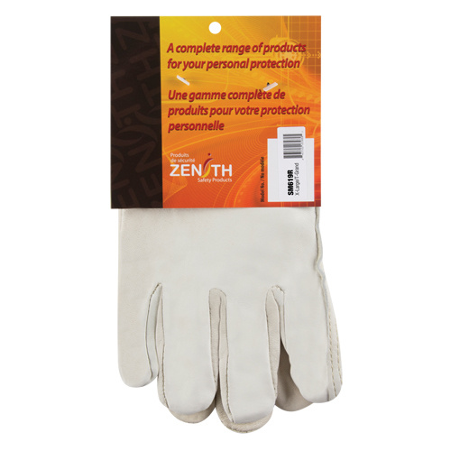 Zenith Safety Products  Winter-Lined Driver's Gloves, X-Large, Grain Cowhide Palm, Fleece Inner Lining - Pair