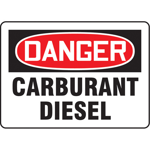Accuform Signs ""Carburant Diesel"" Sign  (Each)-Click on options for variations & Details.