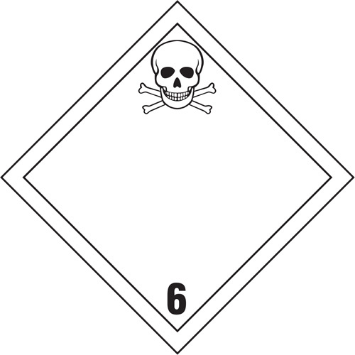 Brady  09054  Toxic Materials TDG Placard, Plastic - Each