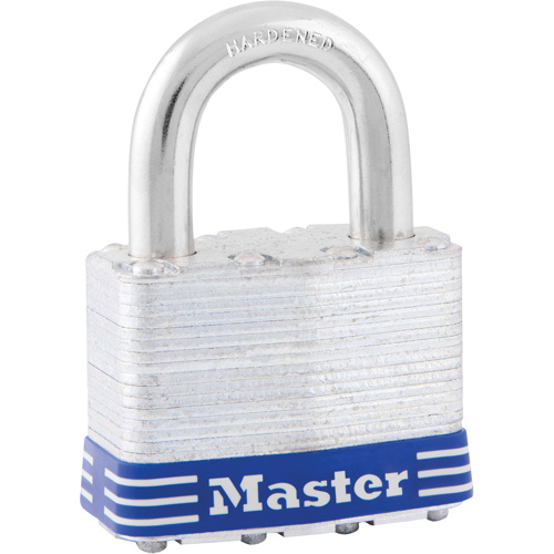 Master Lock  5D  Commercial Padlock, Keyed Different, Laminated Steel, 2" Width - Each