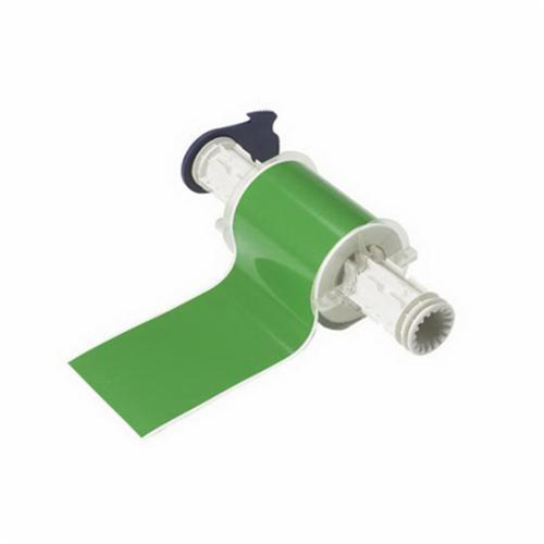 Brady  13542  Indoor-Outdoor Label Printer Tape, Vinyl, Green, 4" Width - Each