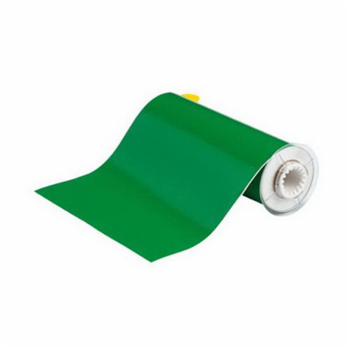 Brady  13612  Indoor-Outdoor Label Printer Tape, Vinyl, Green, 10" Width - Each