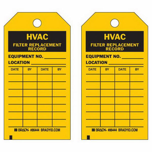 Brady 86444 Material Control Tags, Polyester, 3" W x 5-3/4" H, English-(Pack of 10)
