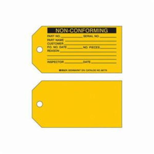 Brady 86779 "Non-Conforming" Production Tags, Paper, 5-3/4" W x 3" H, English-(Pack of 100)