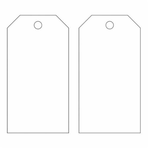 Brady 65349 Blank Accident Prevention Tags, Metal, 3" W x 5-3/4" H-(Pack of 25)