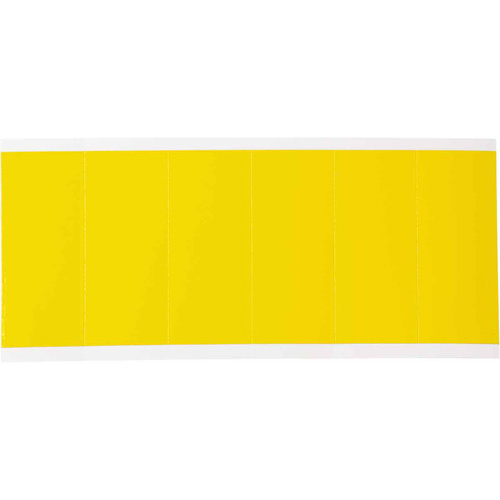 Brady  3450-BLANK  Repositionable Individual Number & Letter Labels, Blank, 3" H, Yellow - Each