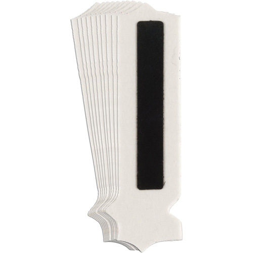 Brady  5010P-I  Quick-Align<sup>?</sup>Individual Gothic Number and Letter Labels, I, 1" H, Black - Pack of 10