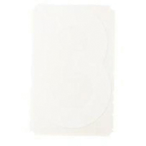 Brady  5080P-3  Quick-Align<sup>?</sup> Individual Gothic Number and Letter Labels, 3, 2" H, White - Pack of 10