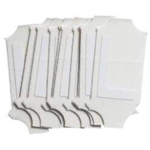 Brady  5080P-L  Quick-Align<sup>?</sup>Individual Gothic Number and Letter Labels, L, 2" H, White - Pack of 10
