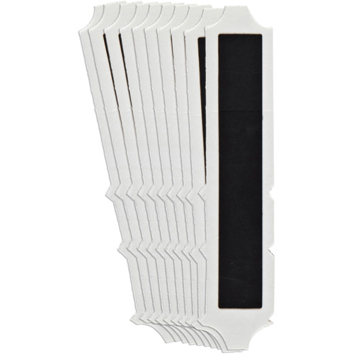 Brady  5100P-I  Quick-Align<sup>?</sup>Individual Gothic Number and Letter Labels, I, 3" H, Black - Pack of 10