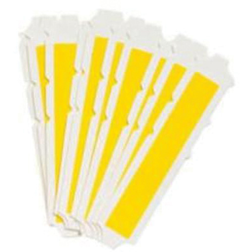 Brady  5110P-I  Quick-Align<sup>?</sup>Individual Gothic Number and Letter Labels, I, 3" H, Yellow - Pack of 10