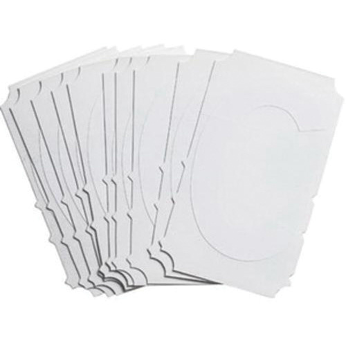 Brady  5130P-C  Quick-Align<sup>?</sup> Individual Gothic Number and Letter Labels, C, 3" H, White - Pack of 10