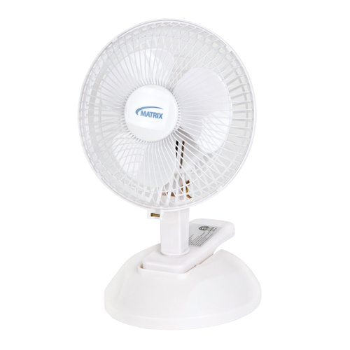 Matrix Industrial Products EA304 Clip-On & Desk Fan, 6" Diameter, 2 Speeds - (Each)