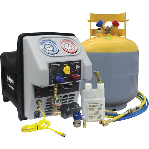 Mastercool 69365 Twin Turbo Refrigerant Recovery System with 50 Lb DOT Tank - (Each)