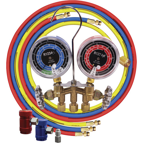 Mastercool 81661 Brass Manifold Set with Couplers - (Each)