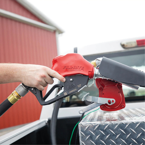 Fill-Rite N100DAU12 Red Automatic Gasoline Spout Nozzle - (Each)