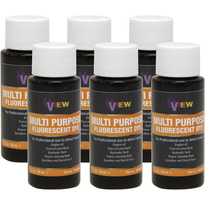 UVIEW B483206 Multi-Purpose Dye Bottles - (Pack of 6)