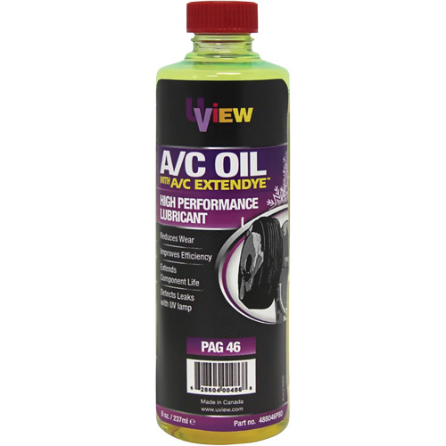 UVIEW 488046PBD PAG 46 Oil with A/C ExtenDye, 237 ml, Bottle - (Pack of 12)