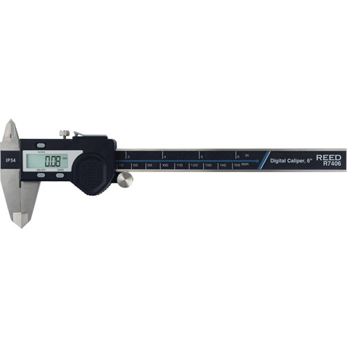 Reed Instruments R7406 6" (150 mm) Digital Caliper, 0.0005" (0.01 mm) Resolution, 0" - 6" (0 mm - 150 mm) Range - (Each)