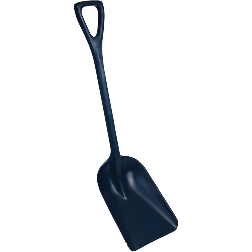 Vikan 6981MD3 One-Piece Metal Detectable Shovel, 10" x 14" Blade, 37-1/2" Length, Plastic, Blue - (Each)
