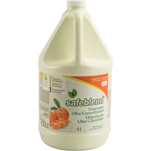 Safeblend CRTOG04-4X4L Ready-To-Use Multipurpose Cleaner & Degreaser with Tangerine Oil, 4 L, Jug - (Case of 4)