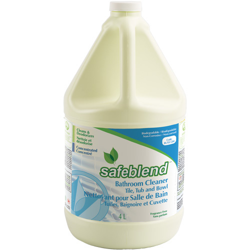 Safeblend BUXXG04-4X4L Concentrated Bathroom Cleaner for Tile, Tub & Bowl, 4 L, Jug - (Case of 4)