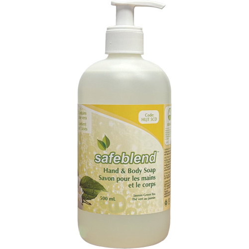 Safeblend HLJT5CD-12X500ML Jasmine Green Tea Hand & Body Soap, Liquid, 500 ml, Scented - (Case of 12)