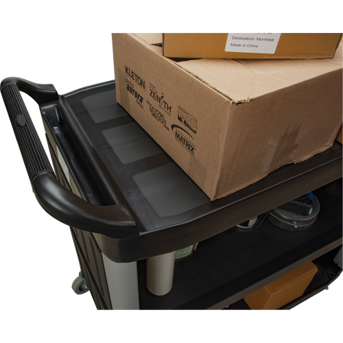 KLETON MP995 Utility Cart, 3 Tiers, 19-3/4" x 37-1/2" x 40-1/4", 250 lbs. Capacity - (Each)
