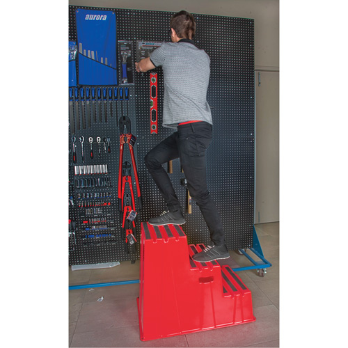 KLETON MQ203 Industrial Step Stool, 3 Steps, 34-13/16" x 22-7/16" x 28-1/2" High - (Each)