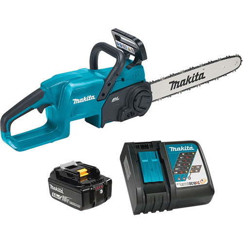 Makita DUC407RTX2 LXT Brushless Rear Handle Chainsaw Kit, 16", Battery Powered, 18 V - (Each)