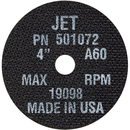 JET 501072 A60 POWERPLUS Cut-Off Wheel, 4" x 1/16", 5/8" Arbor, Type T1, 19100 RPM - (Each)