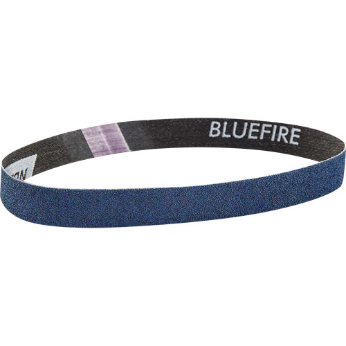 Norton 66623373764 BlueFire Cloth File Belt, 3/4" W x 18" L, Zirconia Alumina, 120 Grit - (Pack of 25)