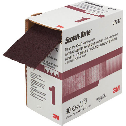 3M SB07747 Scotch-Brite Primer Prep Scuff, VFN, 4-3/4" x 180", Aluminum Oxide - (Case of 3)