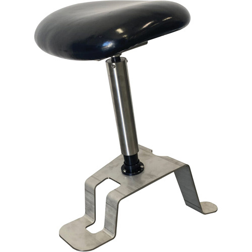 Synetik 508-00058 TA200 Sit-Stand Stool, Vinyl, Black, 280 lbs. Capacity - (Each)