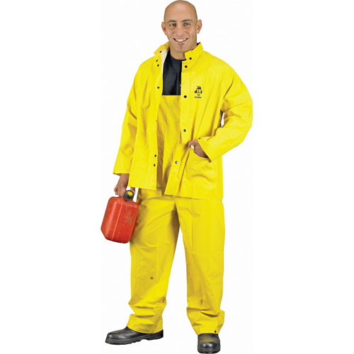 WASIP LTD R411Y40 Lightweight Flame Retardant Rainsuit, Large, High Visibility Yellow- (Each)