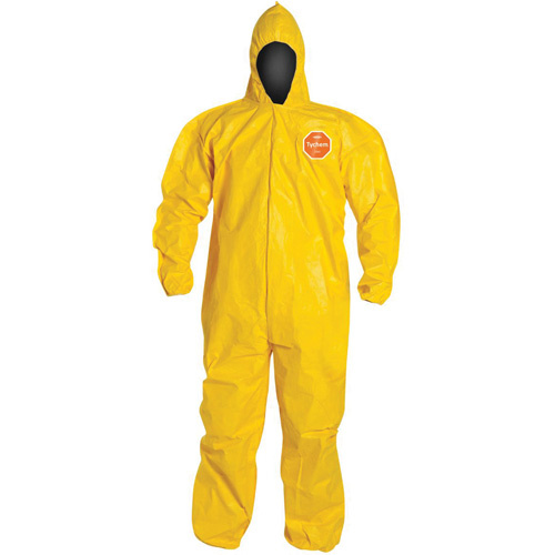 Dupont Personal Protection QC127B-2X Hooded Coveralls, Tychem 2000, 2X-Large, Yellow - (Each)