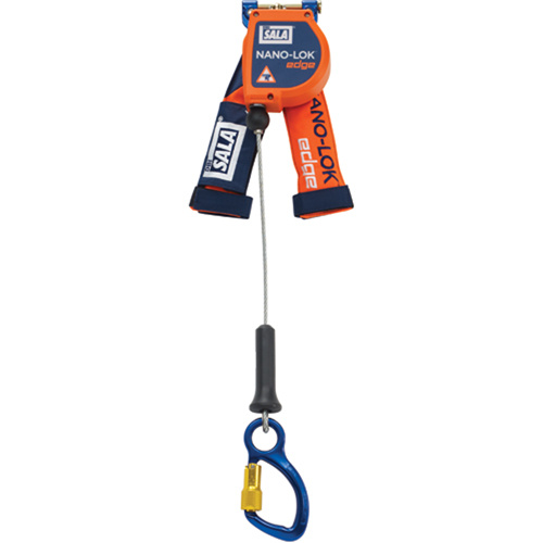 3M DBI Sala Fall Protection 3500221 Nano-Lok Edge Self-Retracting Lifelines, 8', Stainless Steel, Stationary - (Each)