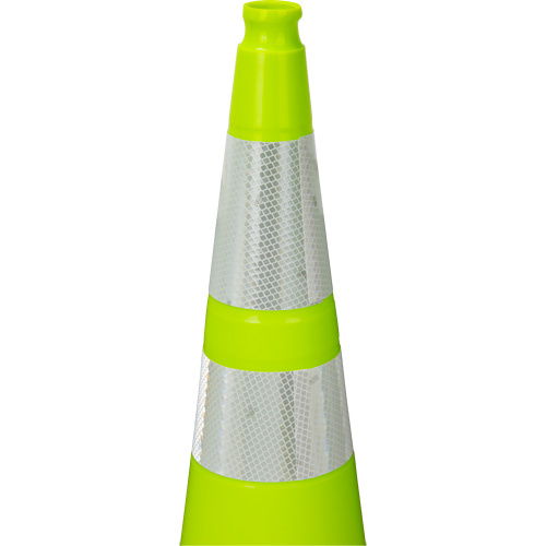 Zenith Safety Products SHN913 Premium Traffic Cone, 36", Lime Green, 4" & 6" Reflective Collar(s) - (Each)