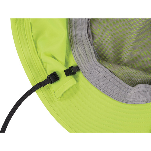 Ergodyne 12710 Chill-Its 8934 Ranger Hat with Neck Shade, Small/Medium, Hi-Vis Lime - (Each)