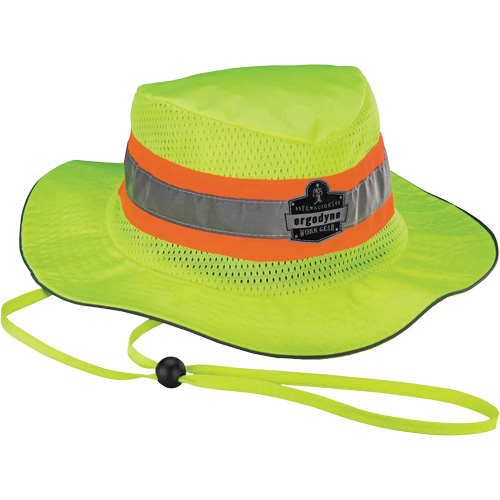 Ergodyne 12593 Chill-Its 8935MF Cooling Microfibre Ranger Sun Hat, Small/Medium, Hi-Vis Lime - (Each)