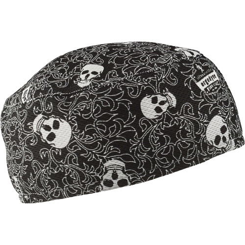 Ergodyne 12529 Chill-Its 6630 High-Performance Skull Cap with Terry Cloth Sweatband, Multi-Colour - (Pack of 6)