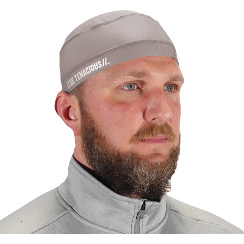 Ergodyne 12708 Chill-Its 6632 Performance Knit Cooling Skull Cap, Grey - (Pack of 6)