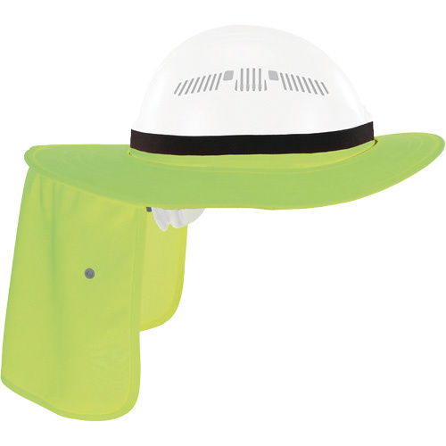 Ergodyne 12721 Chill-Its 6661 Universal Hard Hat Brim with Neck Shade, Hi-Vis Lime - (Each)