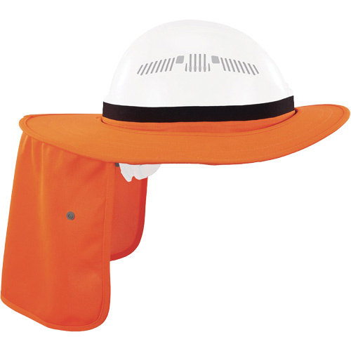 Ergodyne 12722 Chill-Its 6661 Universal Hard Hat Brim with Neck Shade, Hi-Vis Orange - (Each)