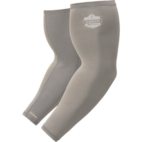 Ergodyne 12187 Chill-Its 6690 Performance Knit Cooling Arm Sleeves, Medium, Grey - (Pair)