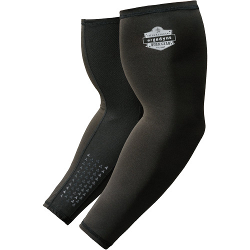 Ergodyne 12387 Chill-Its 6691 Cooling Arm Sleeves with Box Handling Grips, Medium, Black - (Pair)