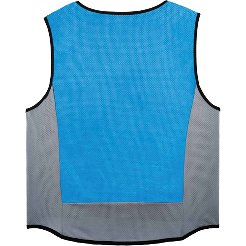Ergodyne 12693 Chill-Its 6667 Wet Evaporative Cooling Vest with Zipper Closure, Medium, Blue - (Each)