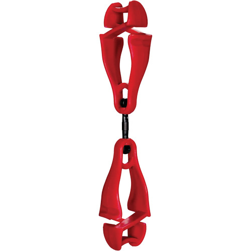 Ergodyne 19413 Squids 3420 Swiveling Glove Clip Holder with Dual Clips - (Pack of 6)
