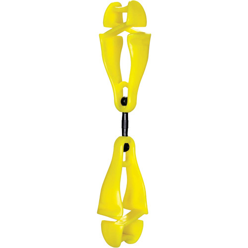 Ergodyne 19419 Squids 3420 Swiveling Glove Clip Holder with Dual Clips - (Pack of 6)