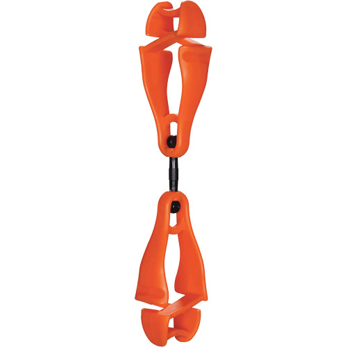 Ergodyne 19418 Squids 3420 Swiveling Glove Clip Holder with Dual Clips - (Pack of 6)